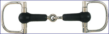 Racing Dee Bit, Rubber Covered Snaffle Mouth