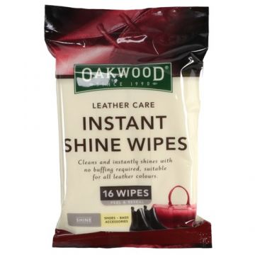 Oakwood Leather Care Instant Shine Wipe