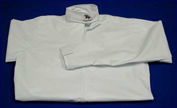 Ornella Prosperi, Waterproof Lightweight Mud Fabric, Long Sleeve+Zip White Size M