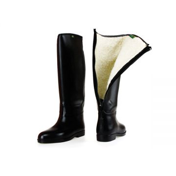 Happy Boot, PVC, Long with Fleece & Zip