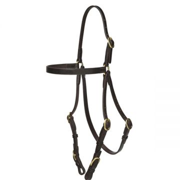 Leather Race Bridle, Buckle Overhead - Horobin