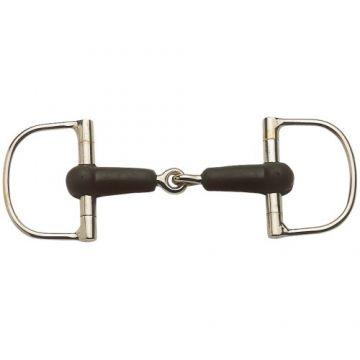 Racing Dee Bit, Rubber Covered Snaffle Mouth SS