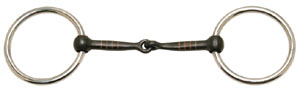 Sweetmouth Copper Inlay Loose Ring Snaffle